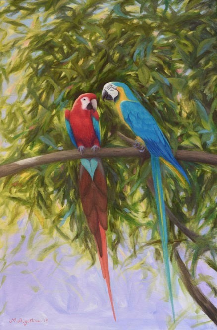 Parrots 76x51cm $600
